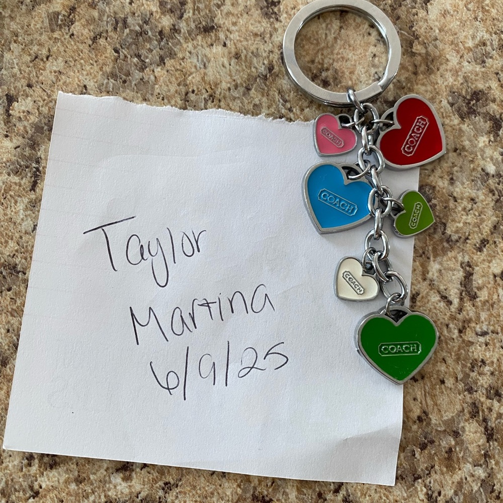 COPY - Coach Multicolor Heart Keychain